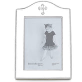Abbey Cross Silverplate 5" X 7" Frame